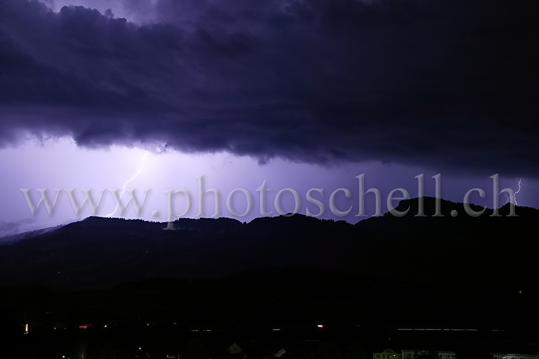 Orage vers La Berra 