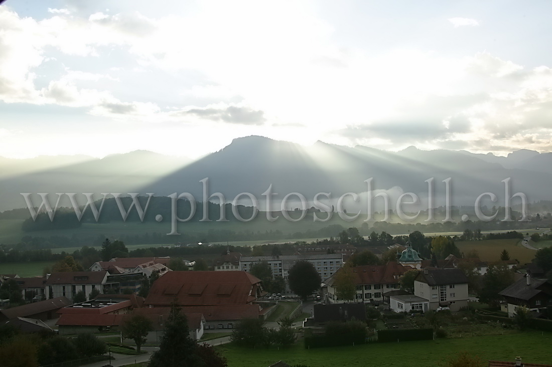 Level de soleil sur la Gruyère...