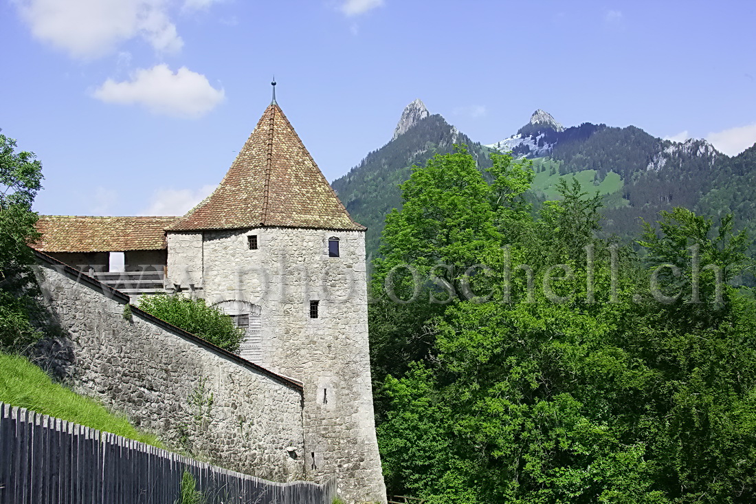 La tour est du château de Gruyères