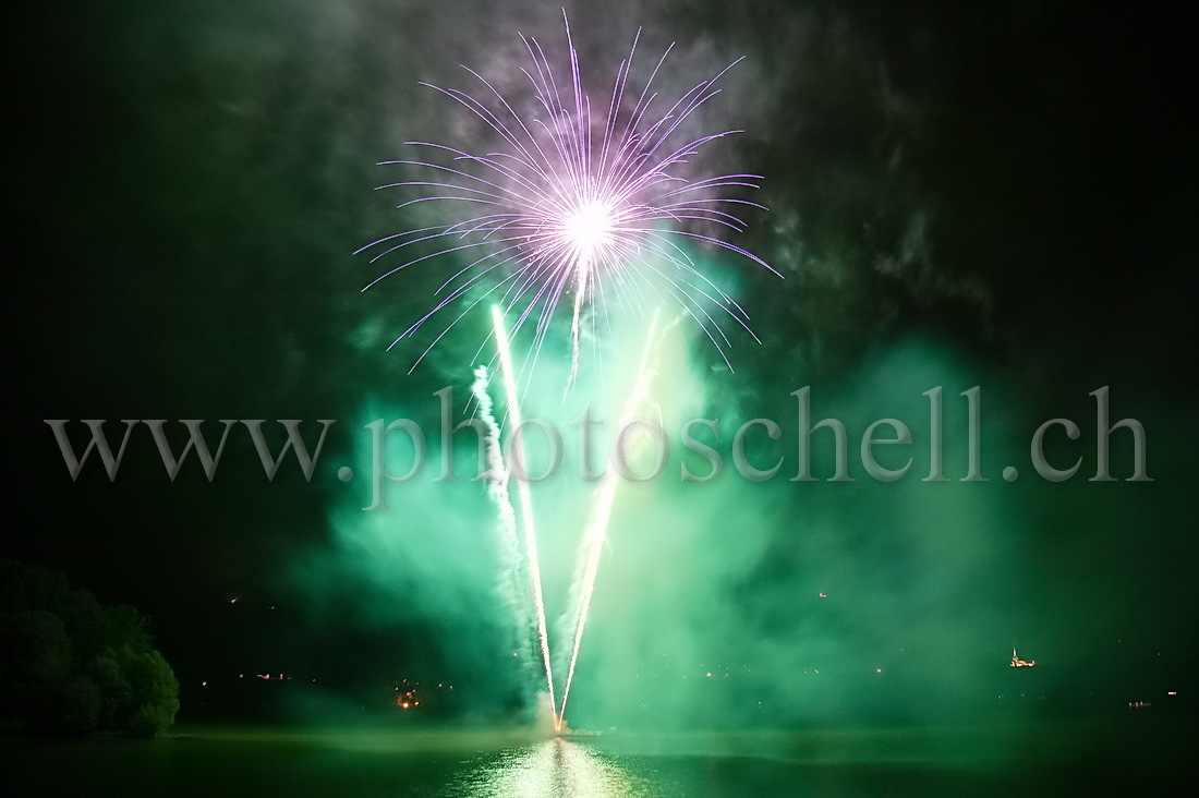 Le feu au lac de la Gruyère