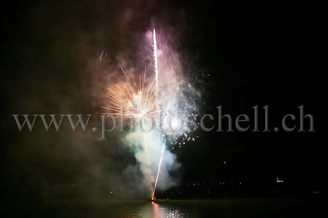 Le feu au lac de la Gruyère