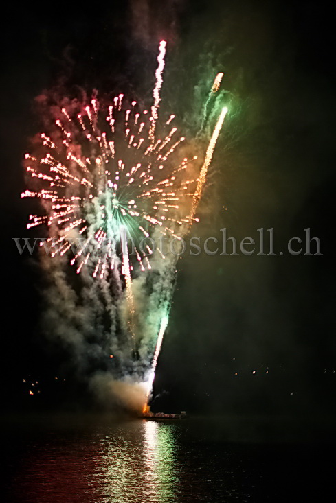 Le feu au lac de la Gruyère