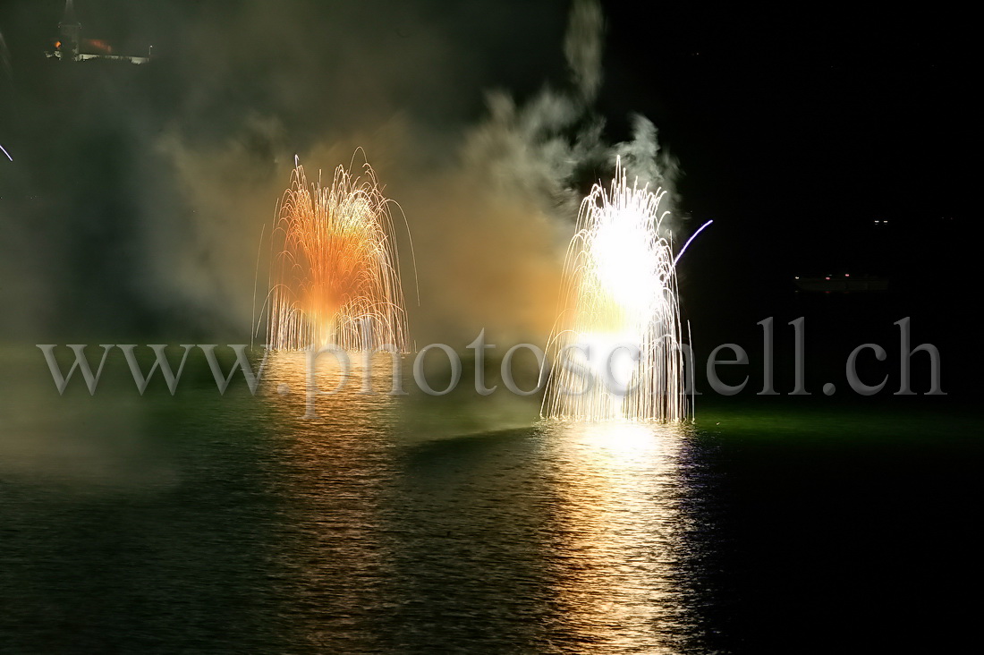 Le feu au lac de la Gruyère