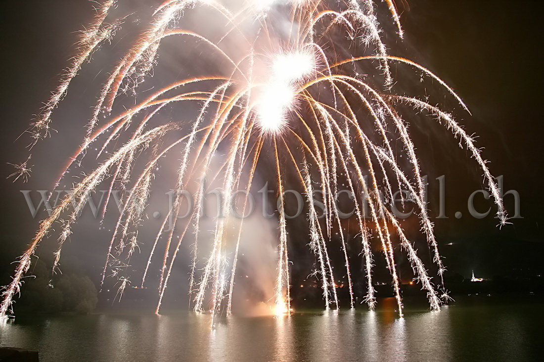 Le feu au lac de la Gruyère