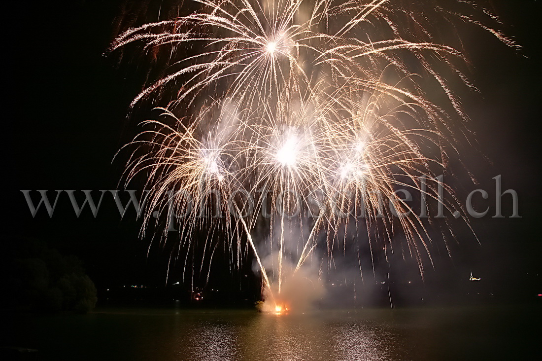 Le feu au lac de la Gruyère