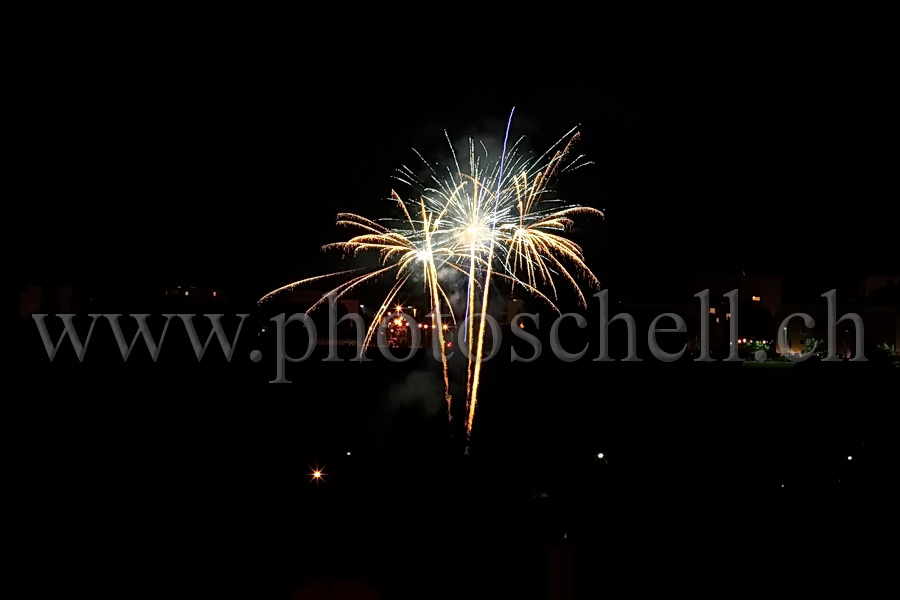 Feu d'artifice à Marsens (1er août)