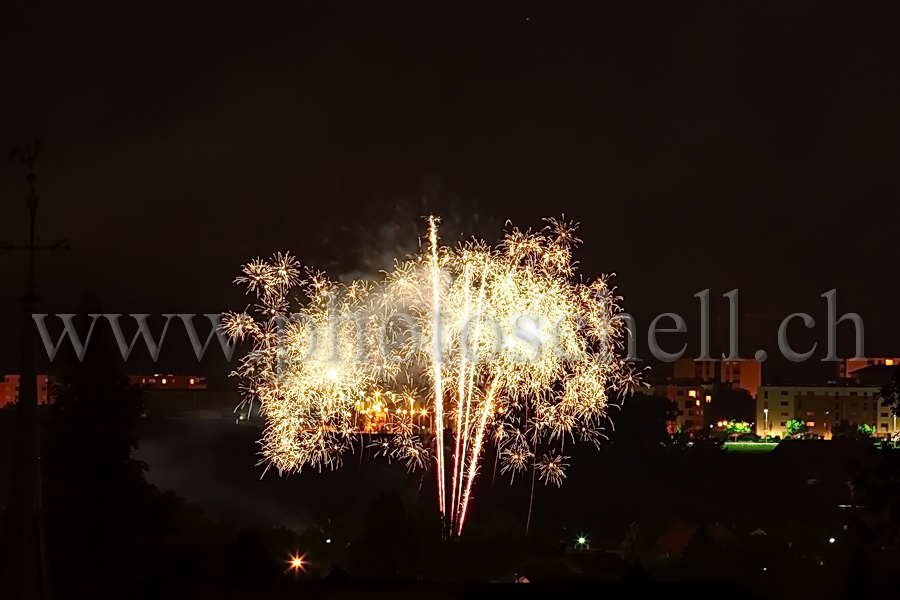 Feu d\'artifice à Marsens (1er août)