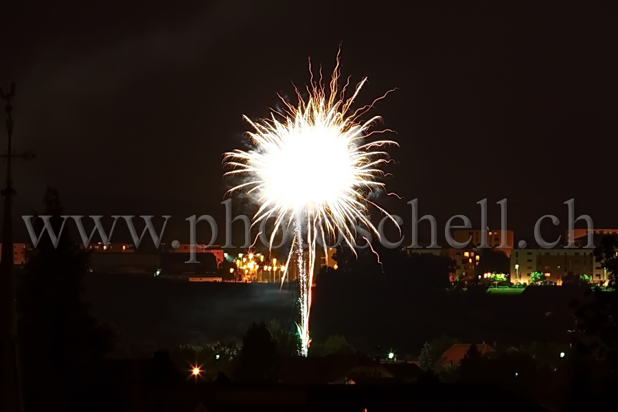 Feu d'artifice à Marsens (1er août)