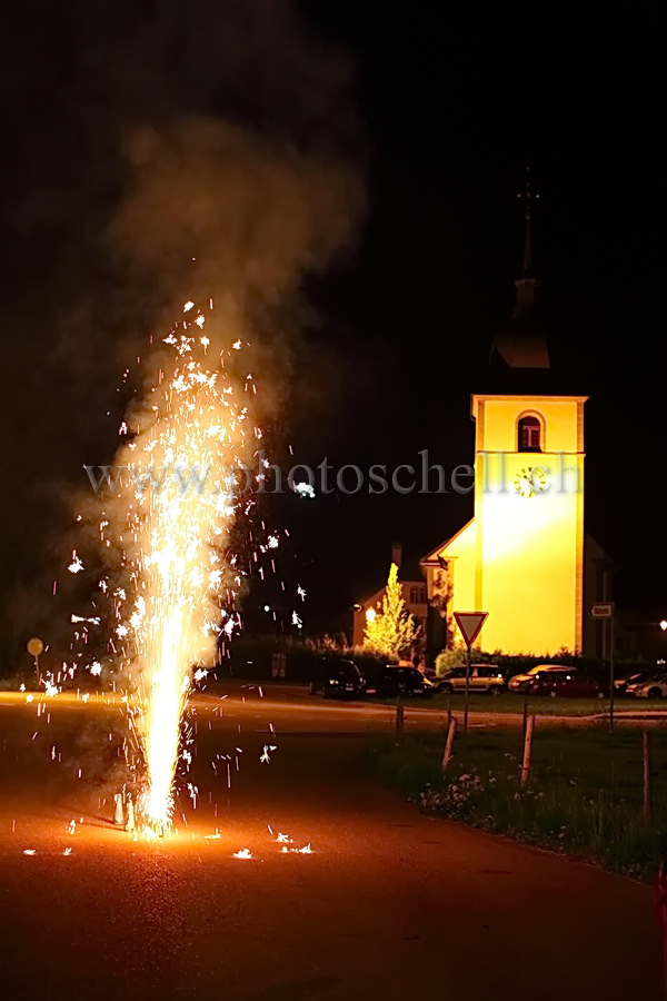 Feux du premier août à Vuippens