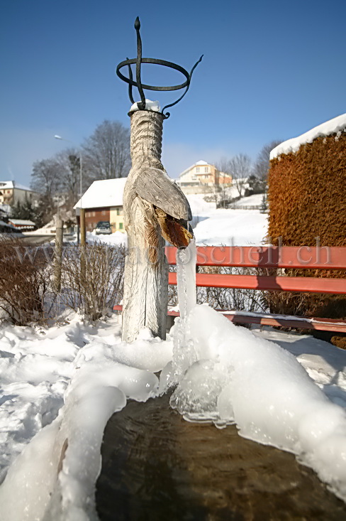 Fontaine de Marsens gelée