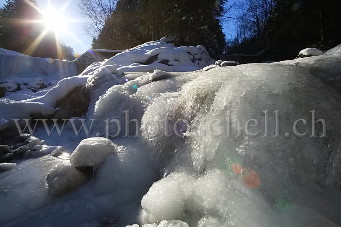 Couleurs de glace et soleil