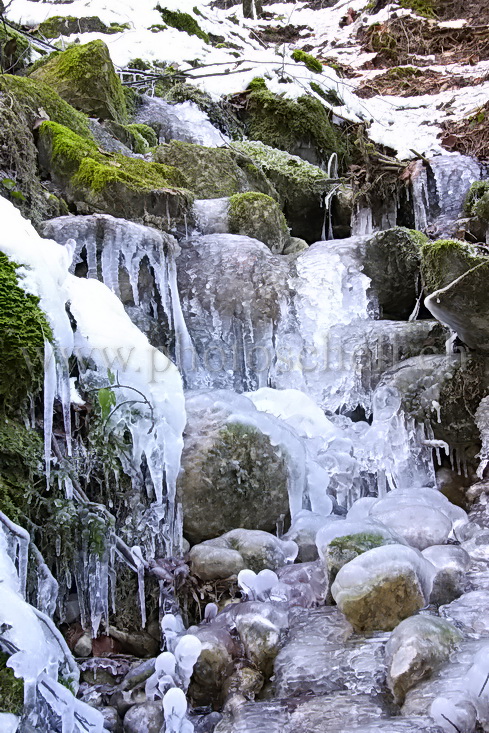Petites cascades glacées