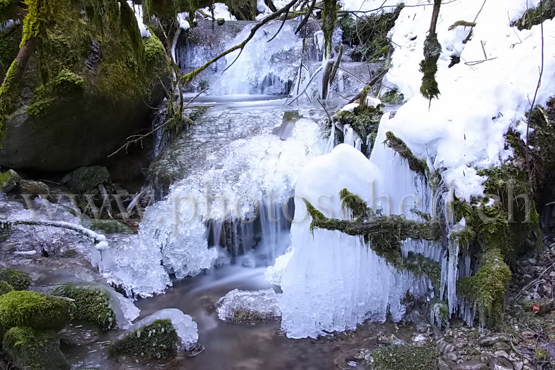 Petites cascades glacées