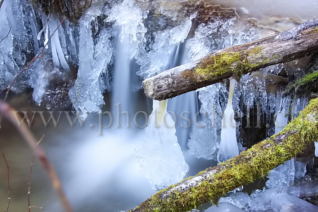 Petites cascades glacées