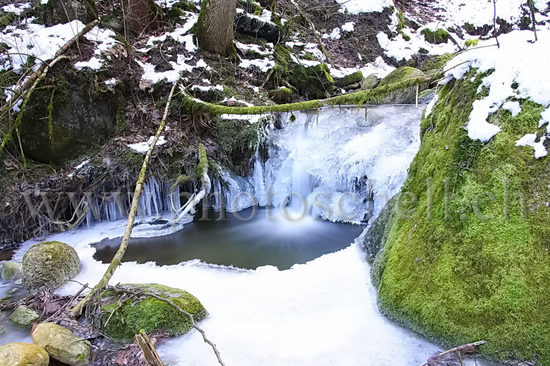 Chutes d'eau glacées