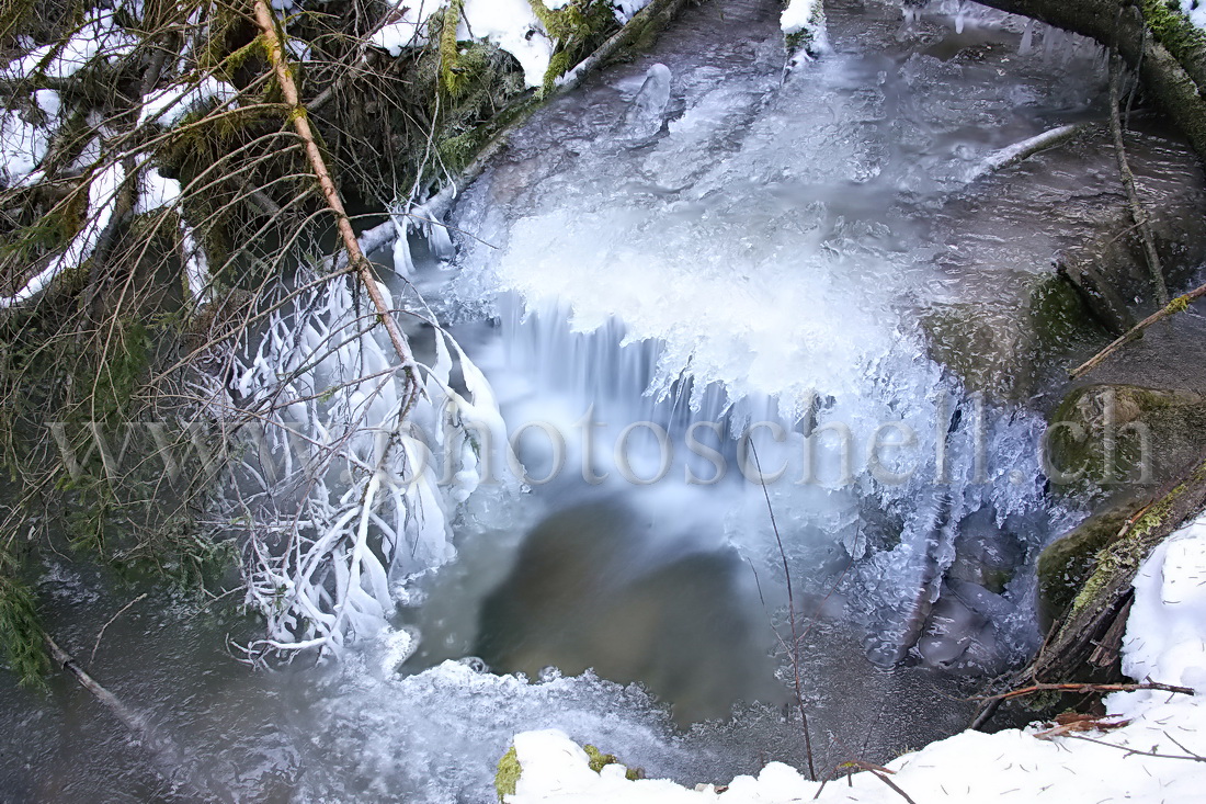 Chutes d\'eau glacées