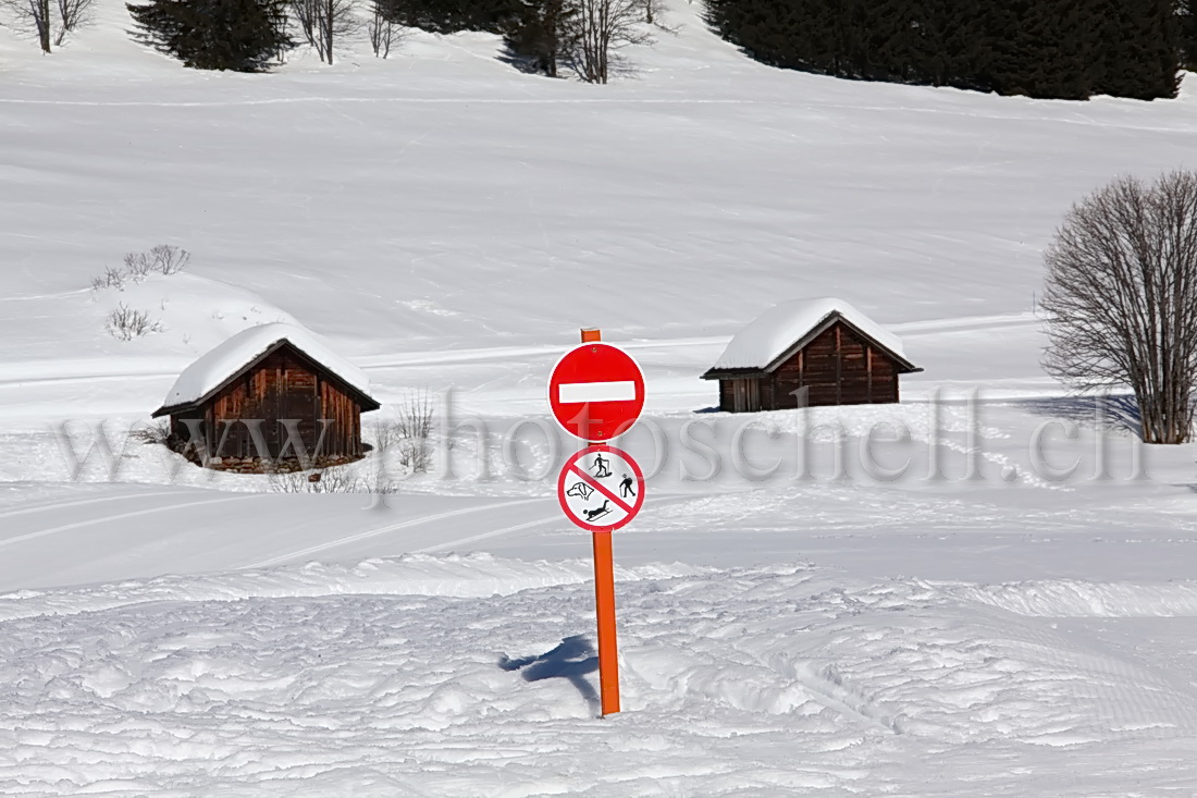 Interdit à tout sauf au ski de fond