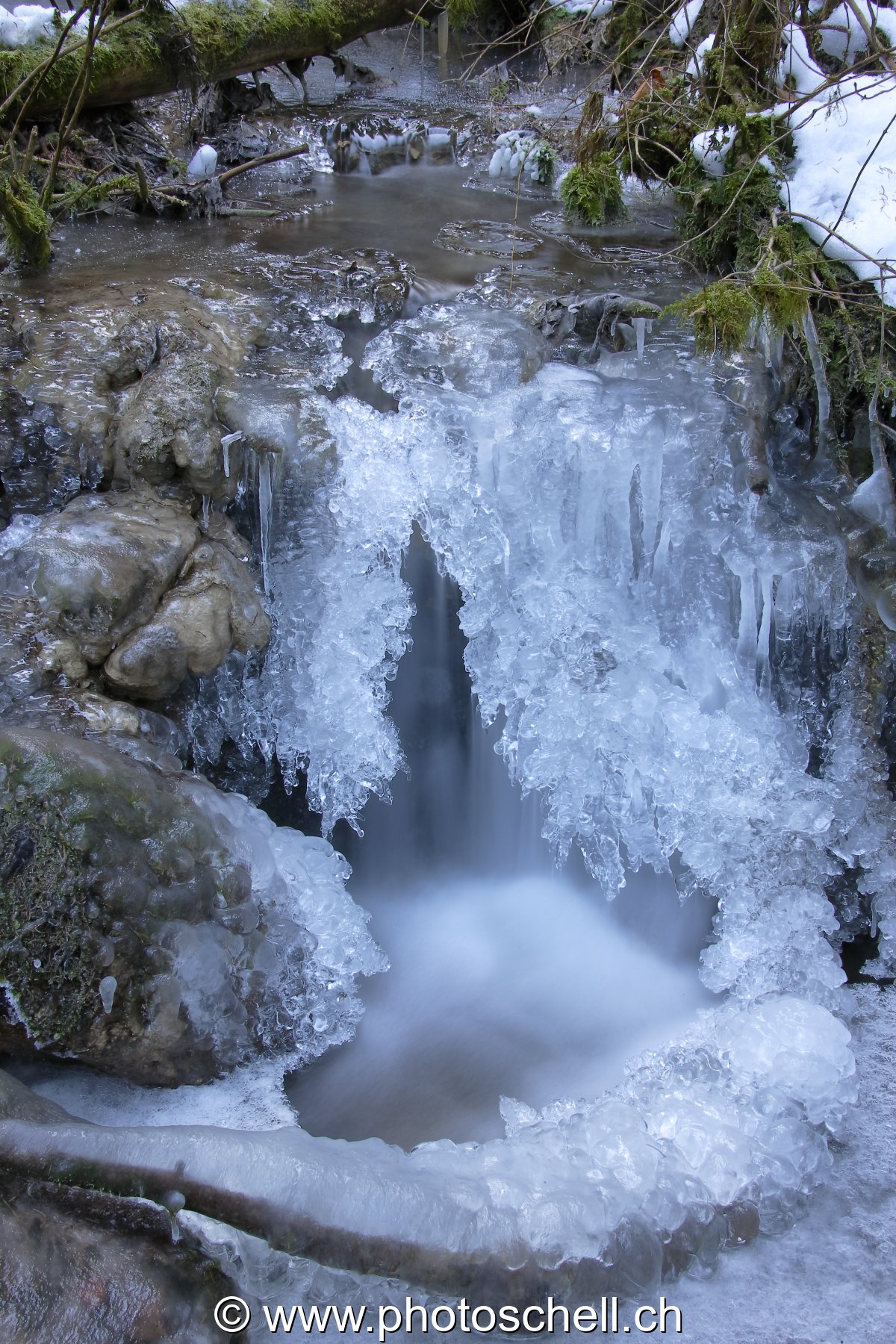 Trou dans la glace