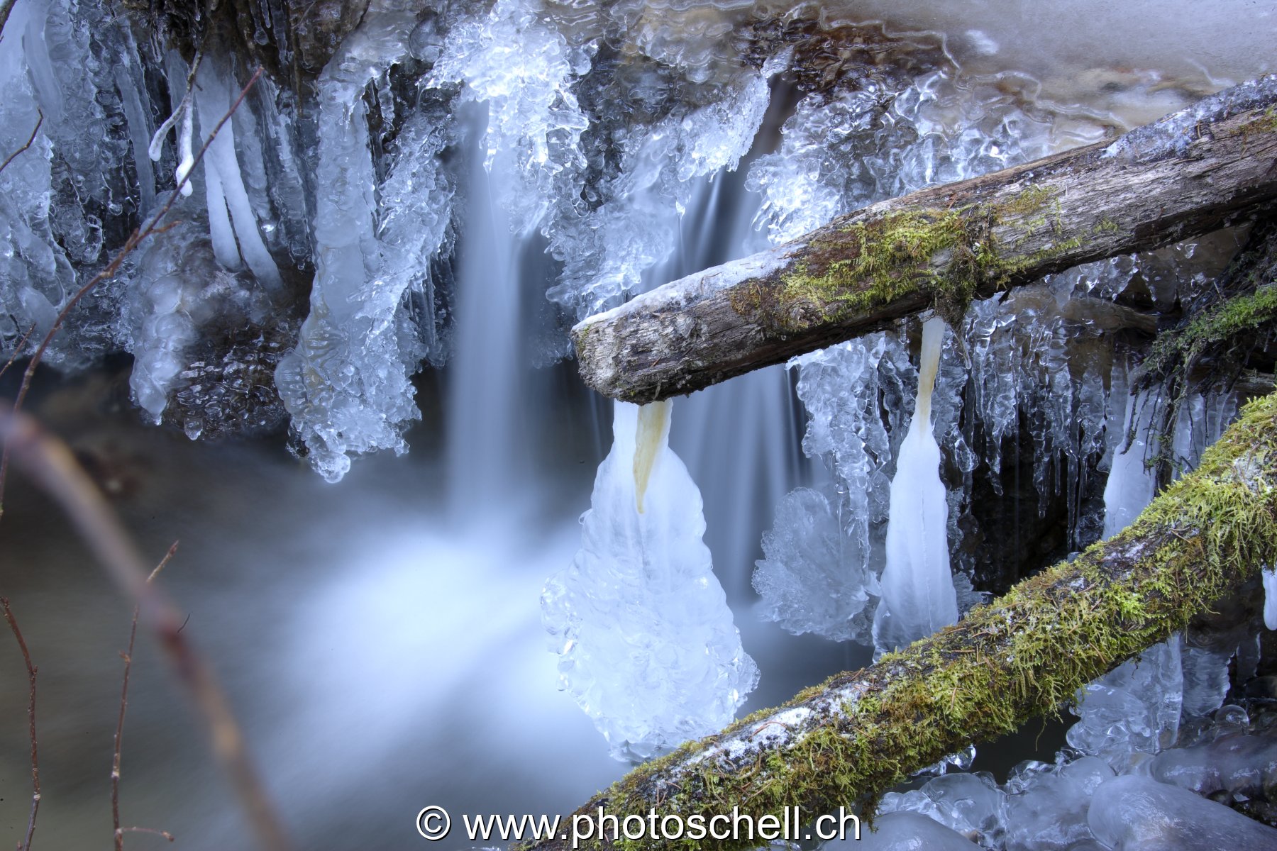 Petites cascades glacées