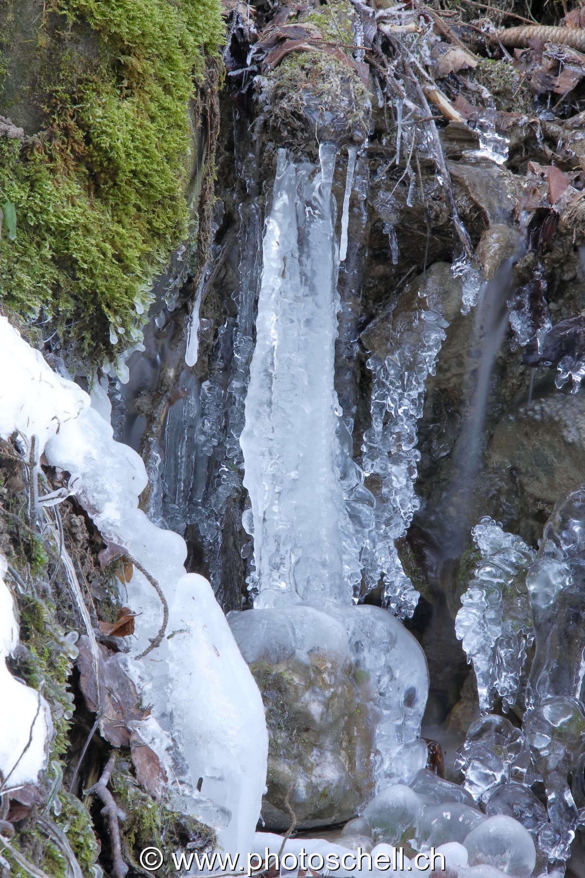 Petites cascades glacées