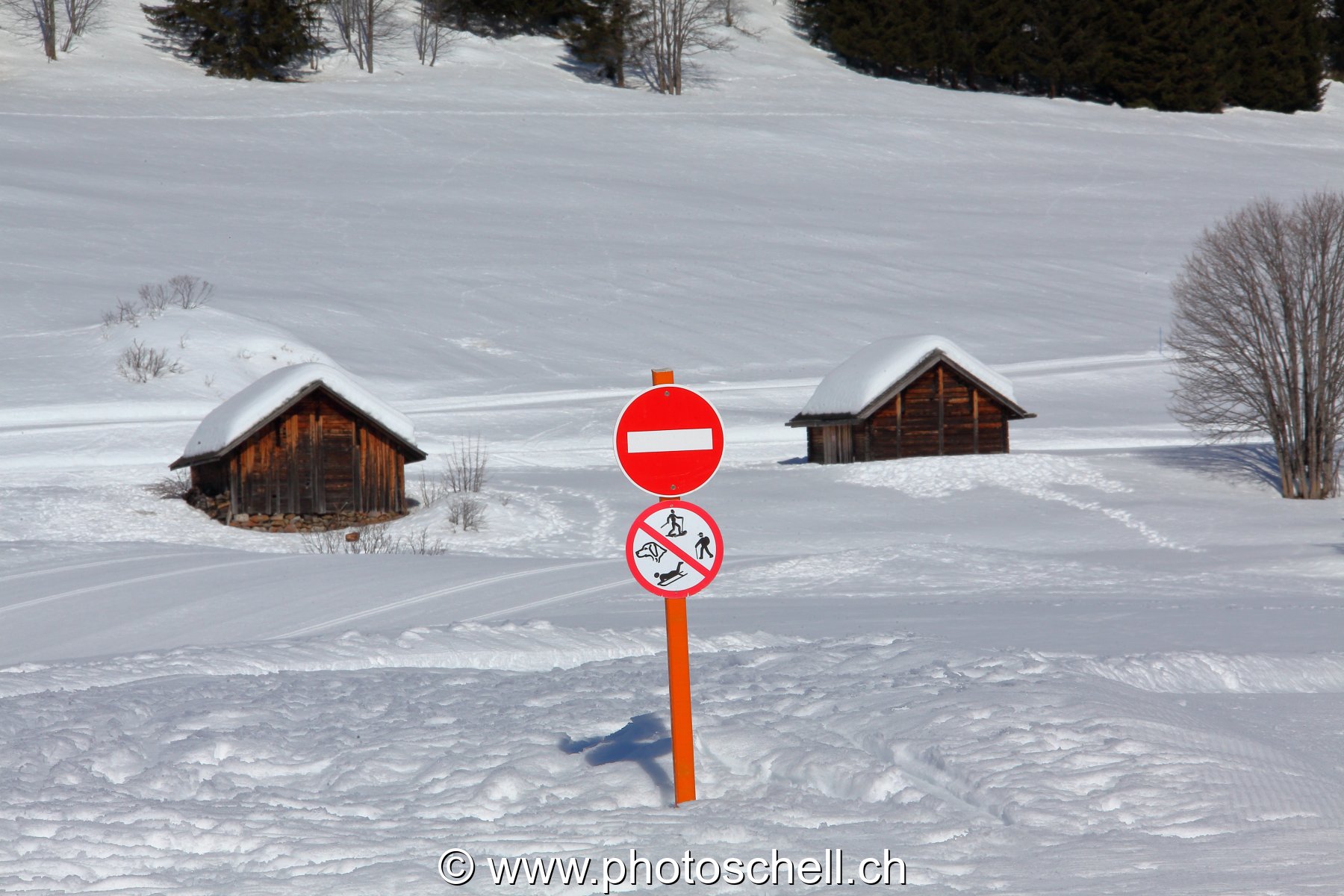 Interdit à tout sauf au ski de fond