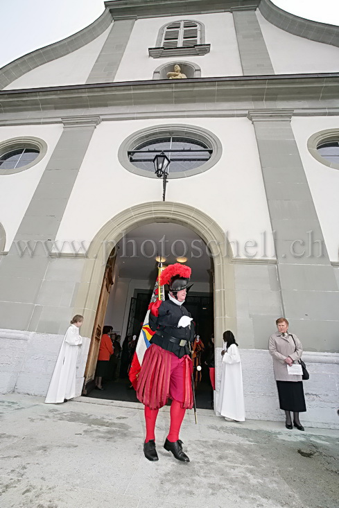 La sortie des du commandant de la garde pontificale