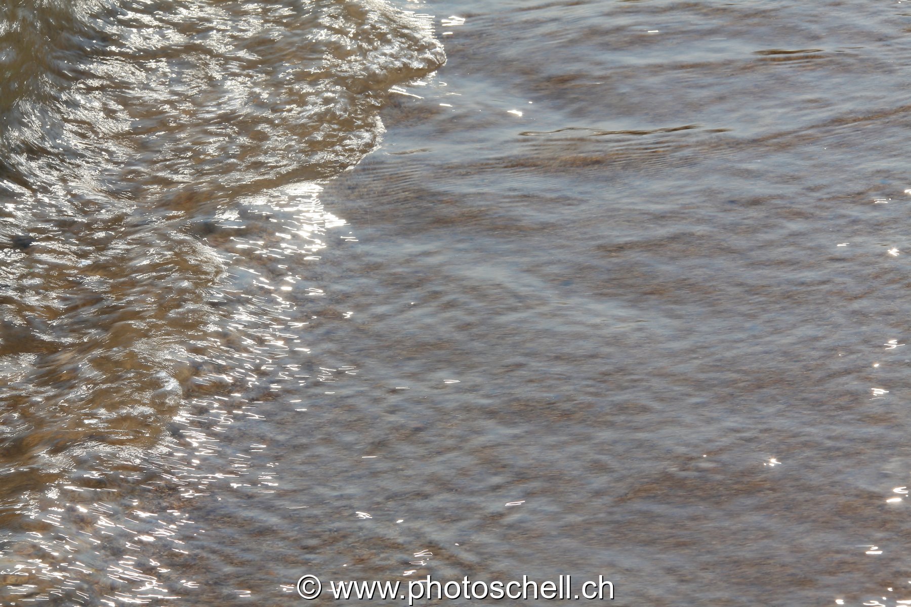 Reflets du soleil dans l'eau