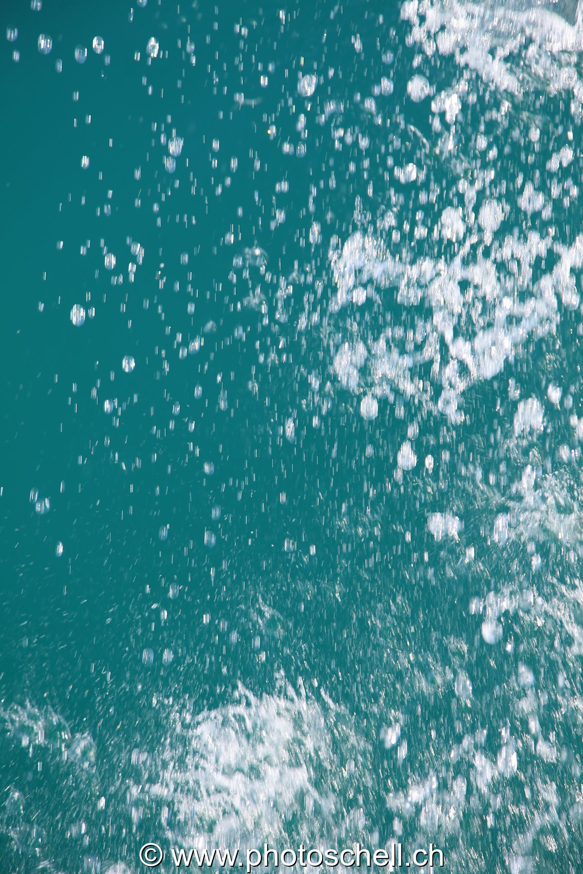 Giclées d'eau