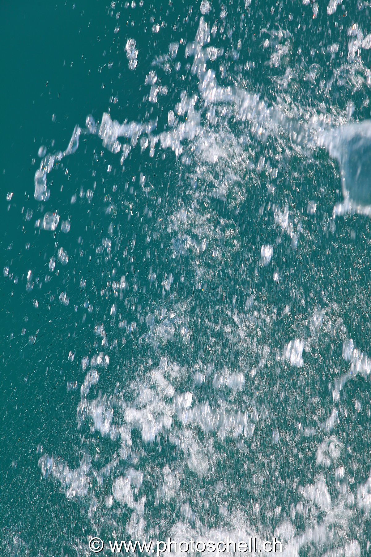 Giclées d'eau