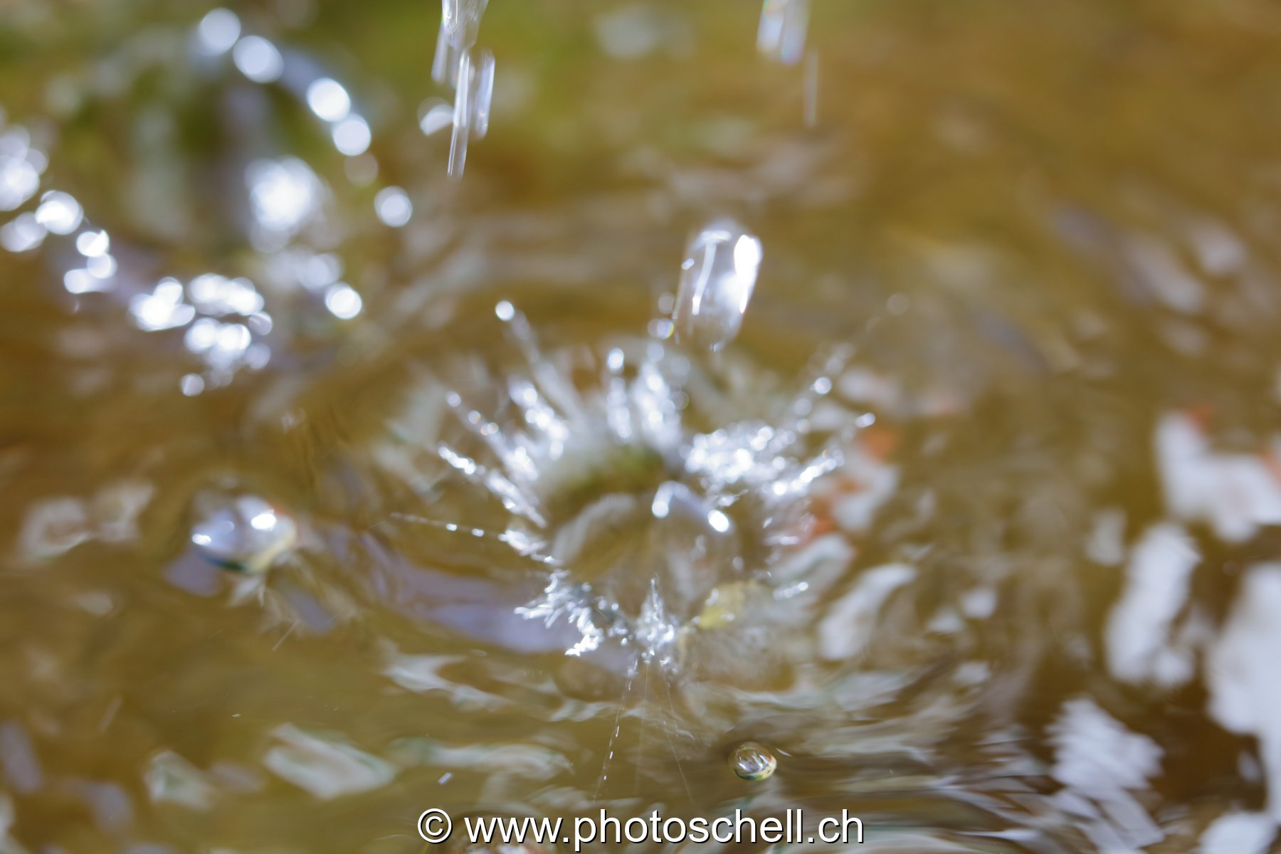 Rétro-projection d'eau
