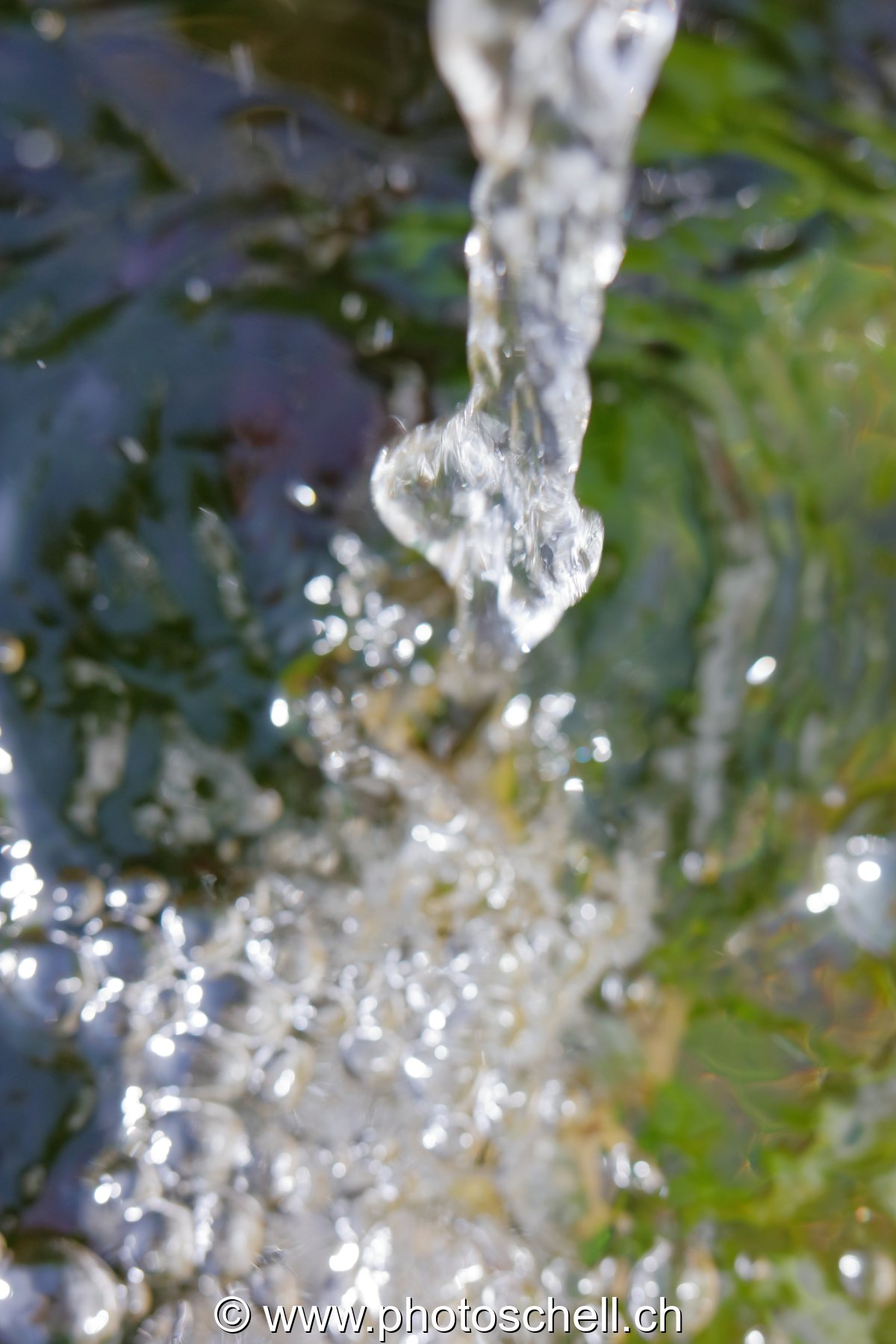 Rétro-projection d'eau