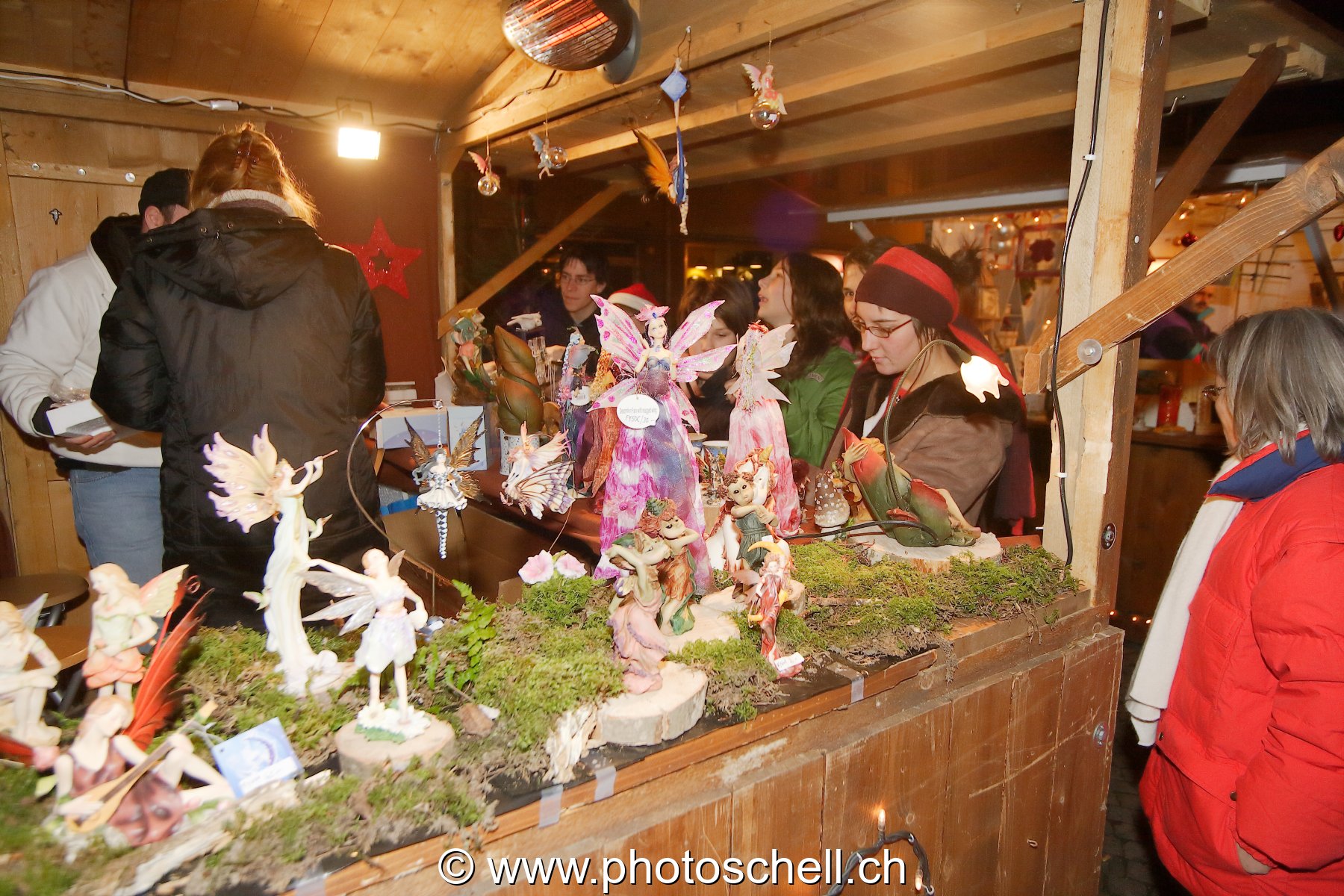 Le marché de Noël et son stand aux santons