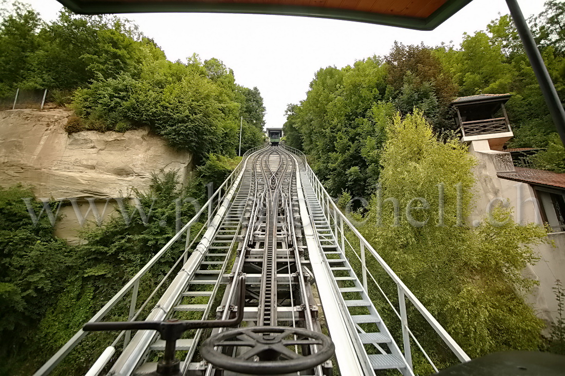 Départ du funiculaire, en route vers le sommet