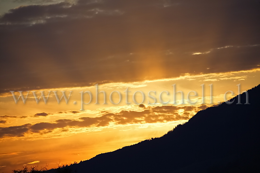 Lever de soleil sur les pentes de La Berra