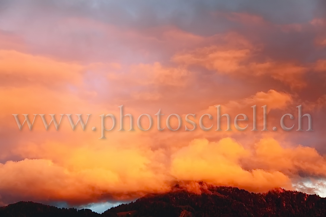 Nuages en feu