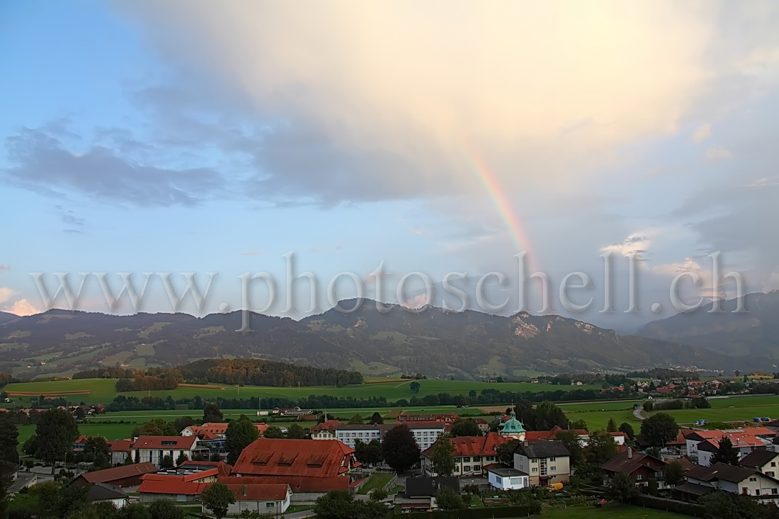 Arc en ciel au dessus de Marsens