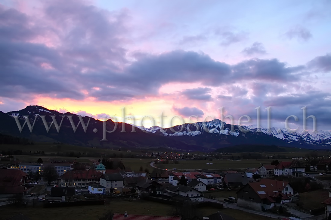 Ciel rose du matin