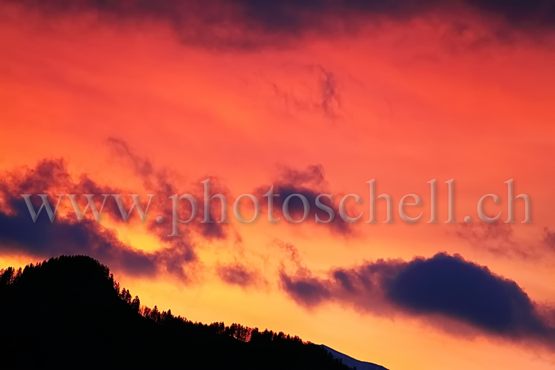 Ciel orange du matin