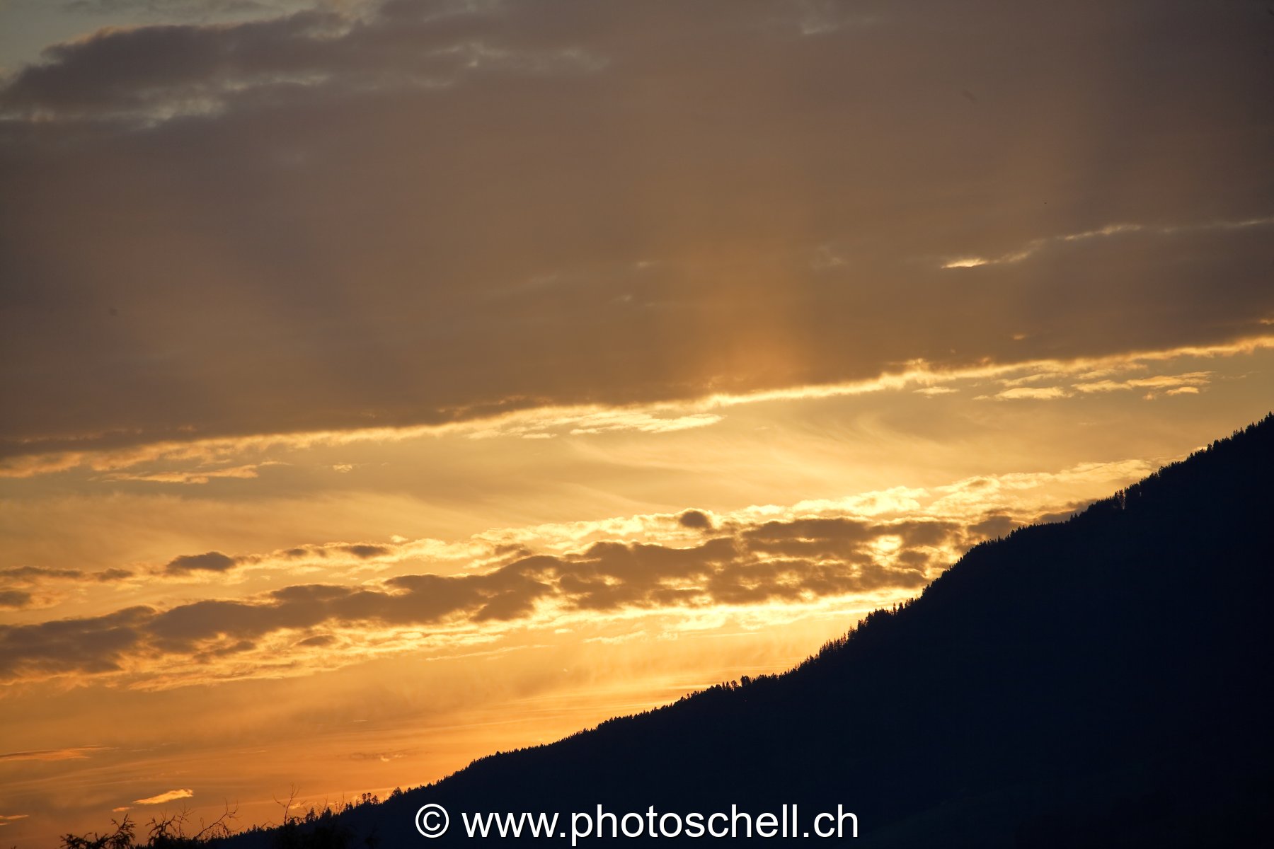 Lever de soleil sur les pentes de La Berra