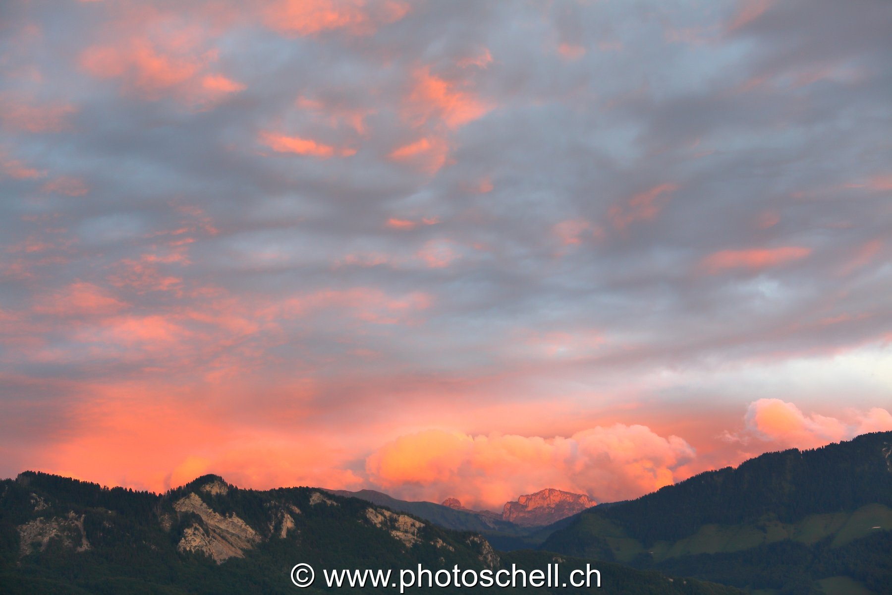 Nuages en feu