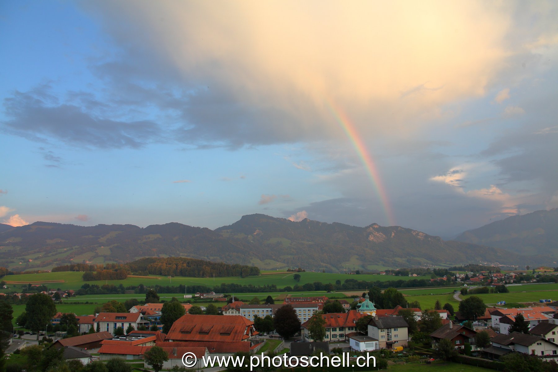 Arc en ciel au dessus de Marsens