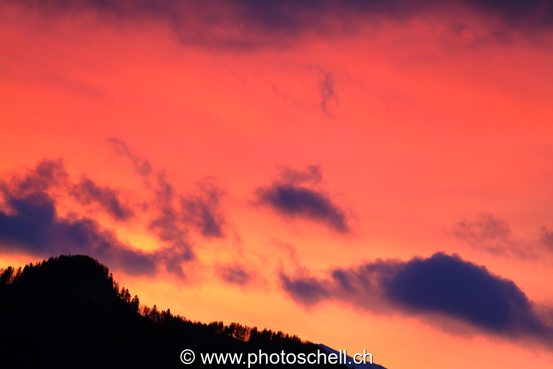 Ciel orange du matin