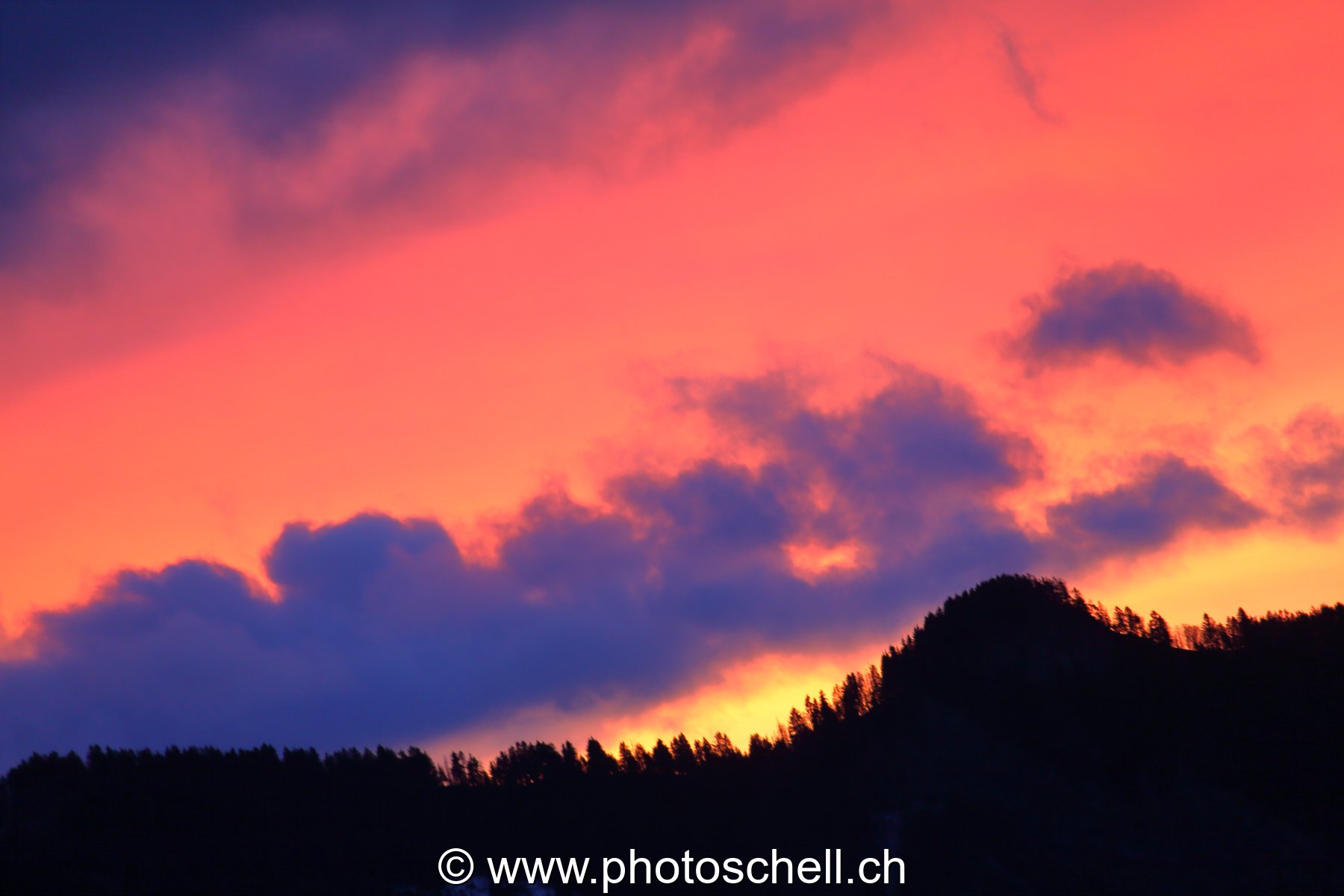 Ciel orange du matin