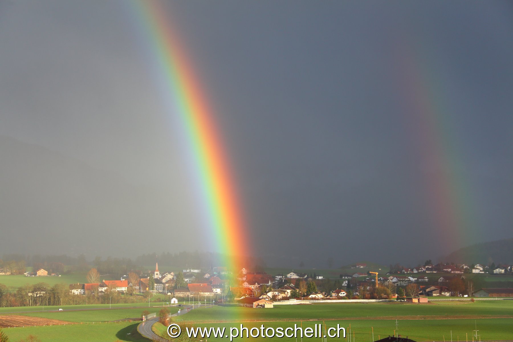 Arc en ciel sur Marsens