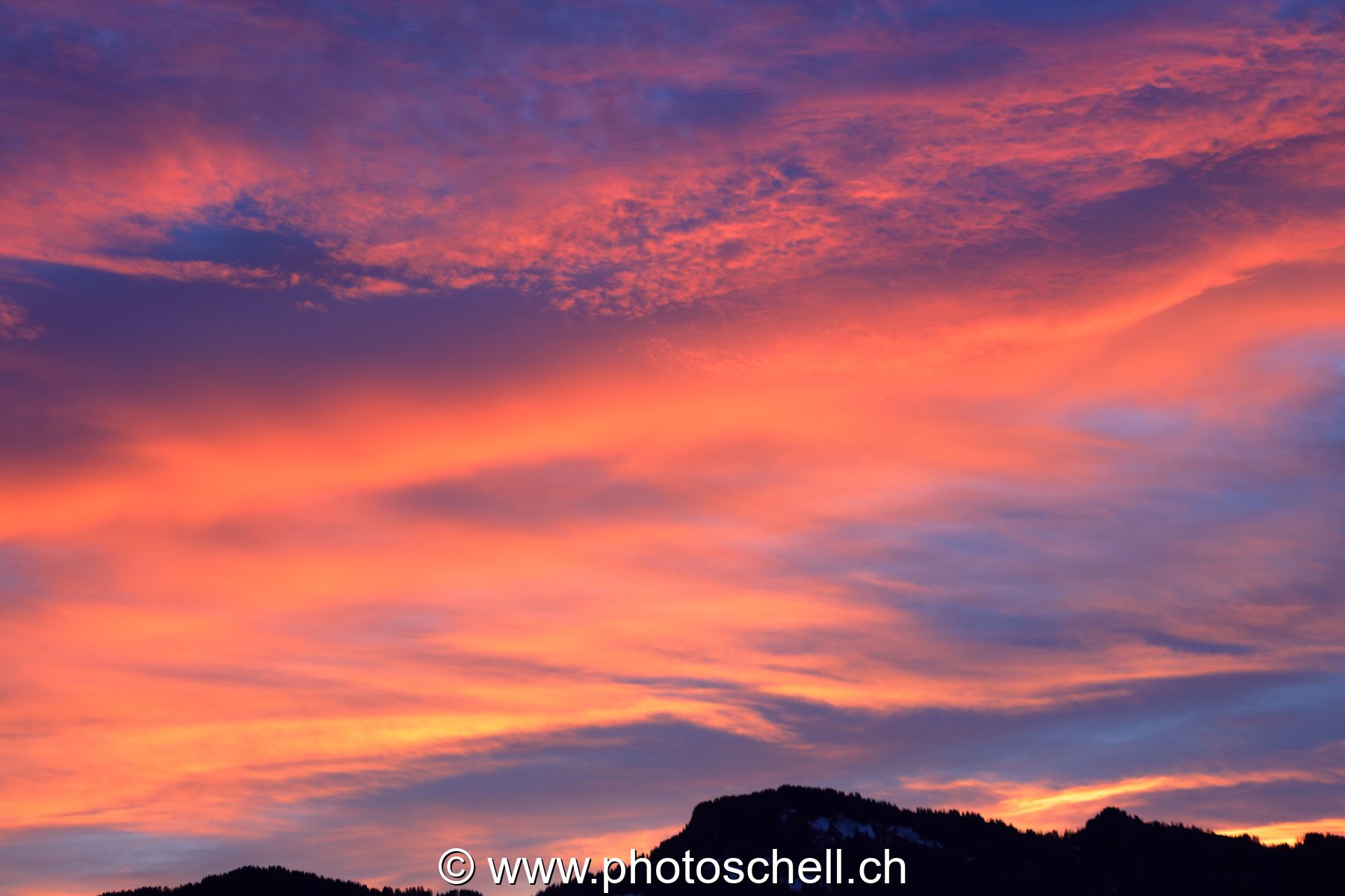 Couleur du ciela avant le lever de soleil