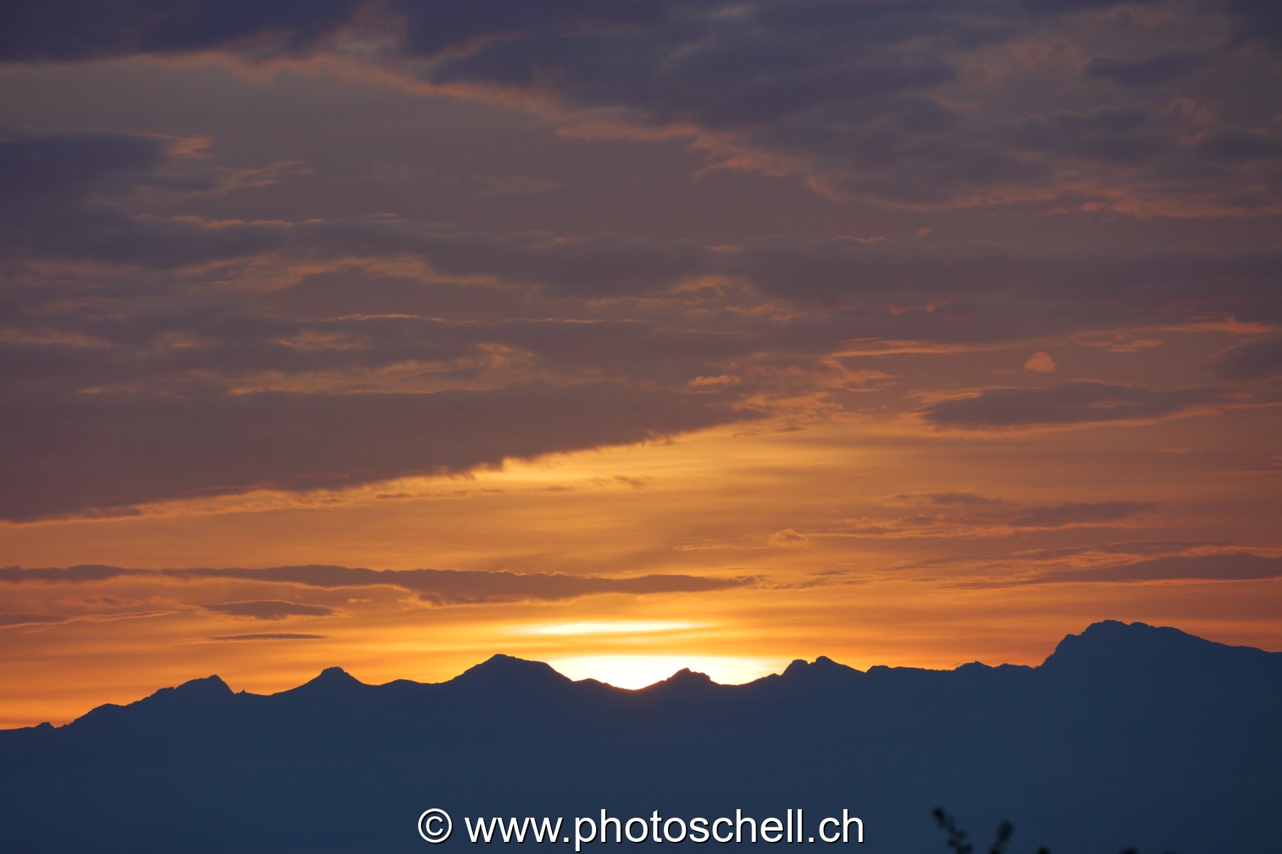 Jeux de couleurs au lever du soleil