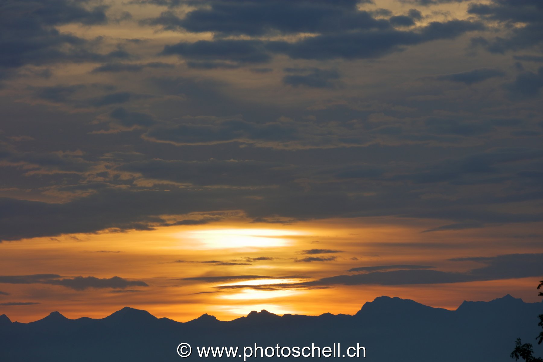 Jeux de couleurs au lever du soleil