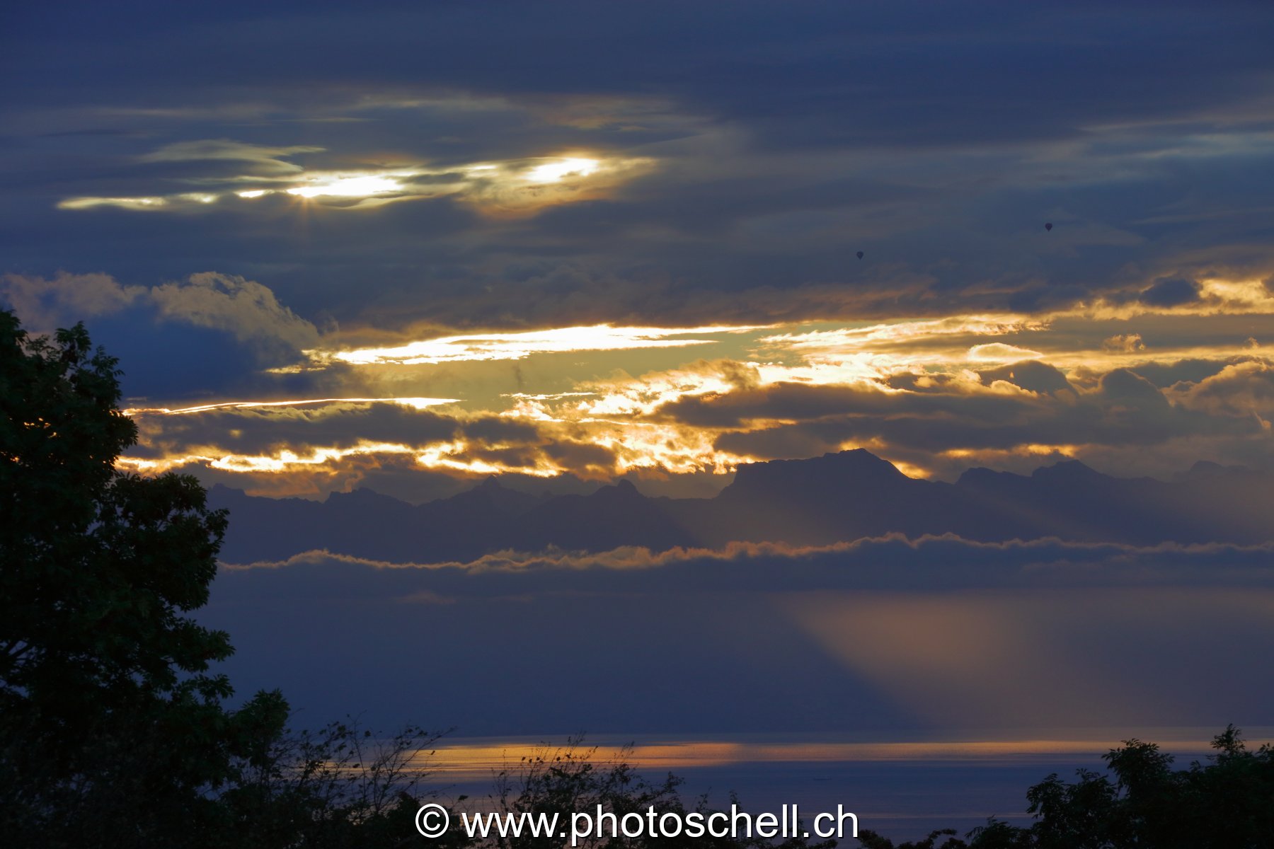 Jeux de couleurs au lever du soleil