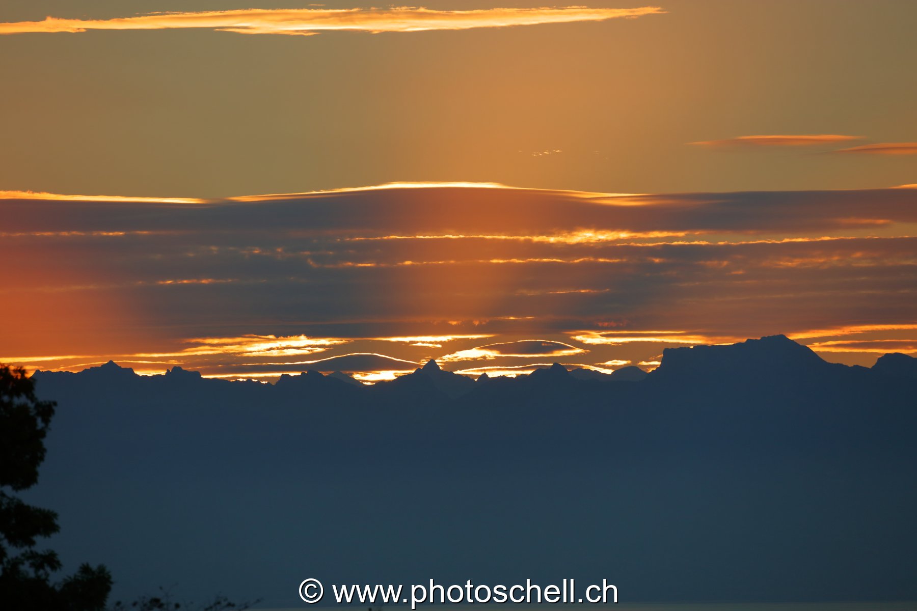 Jeux de couleurs au lever du soleil