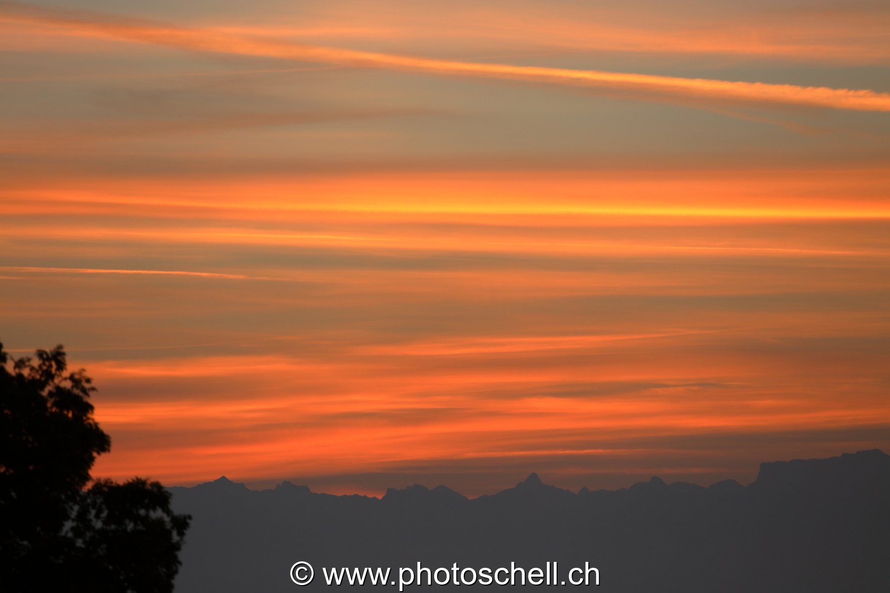 Jeux de couleurs au lever du soleil